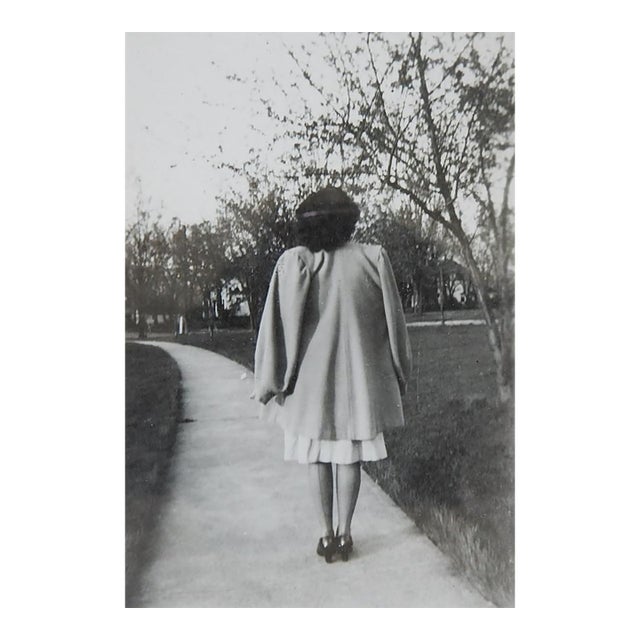 1950s Vernacular Snapshot Photograph of Woman With Her Back Turned For Sale