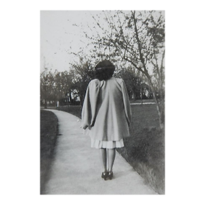 1950s Vernacular Snapshot Photograph of Woman With Her Back Turned