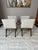 Set of Four Vintage 1950s Walnut and Linen Dining Chairs After Conant Ball For Sale In Houston - Image 6 of 13