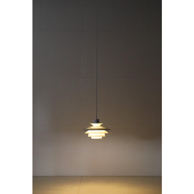 Danish Verona Multilayer Pendant Lamp by Kurt Wiborg for Jeka, 1970s For Sale - Image 12 of 13