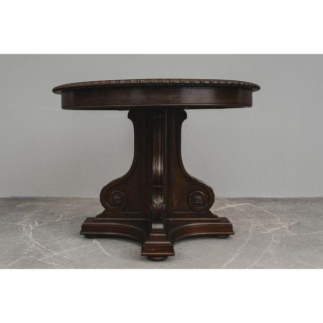 Late 19th Century Historicist Table in Oak For Sale - Image 6 of 17