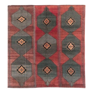Galerie Shabab Collection Mid-20th Century Turkish Anatolian Square Carpet For Sale