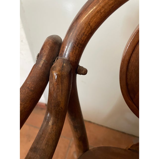 1920s Bentwood Childrens Highchair with Embossed Felix the Cat Motif, 1920s For Sale - Image 5 of 9
