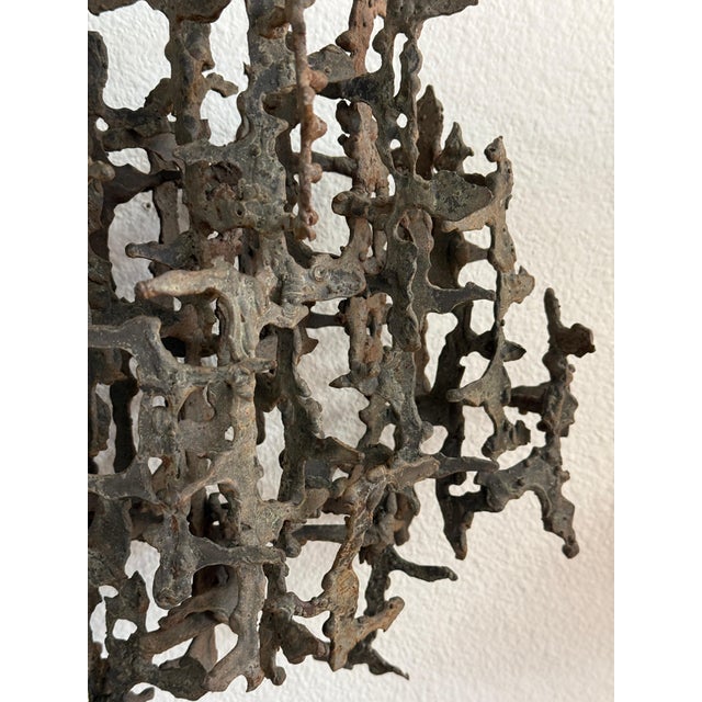 Large Iron Brutalist Sculpture Attributed to Daniel Gluck For Sale - Image 12 of 12
