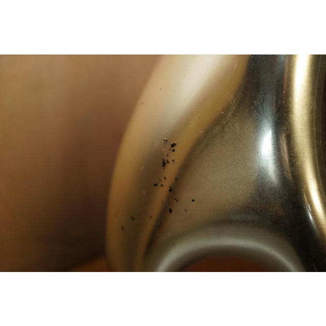 Large Vintage Sculptural Table Lamp in Foxed Mirrored Glass For Sale - Image 15 of 18