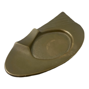 Vintage Mid Century Modern Art Deco Candela Solid Brass Cigar Ashtray Germany