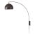 1960s Morelli Half Dome Wall Mounted Lamp by Nova of California - Modern Wall Arc Lamp, Black Nickel Finish, Light Fixure, Dimmable For Sale