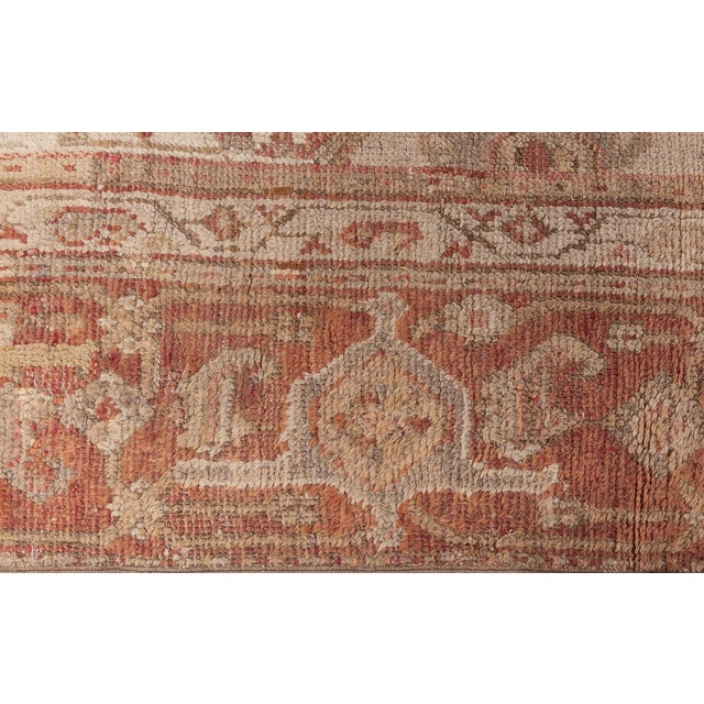 Turkish Antique Turkish Oushak Rug For Sale - Image 3 of 8