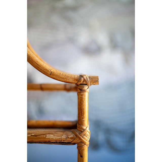 Bamboo Pagoda Shelf, 1960s For Sale - Image 4 of 9