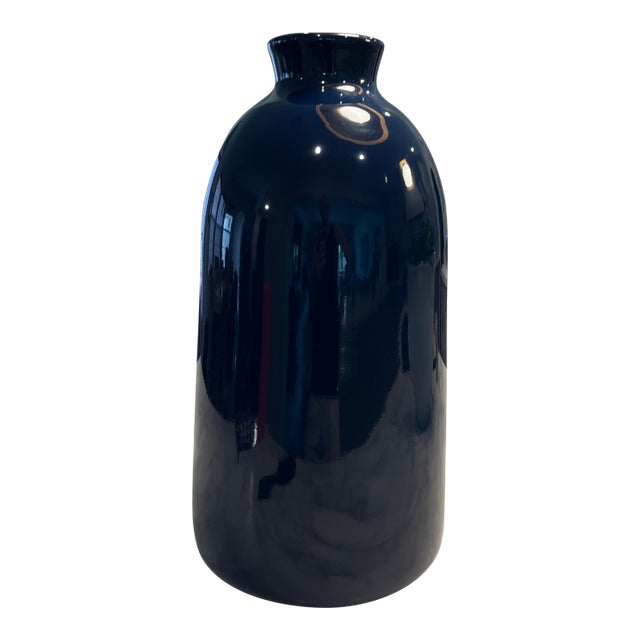 Serena and Lily Navy Blue Vase For Sale
