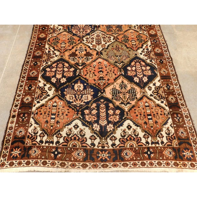 Traditional Vintage Persian Bakhtiar Rug- 5′9″ × 10′9″ For Sale - Image 3 of 13