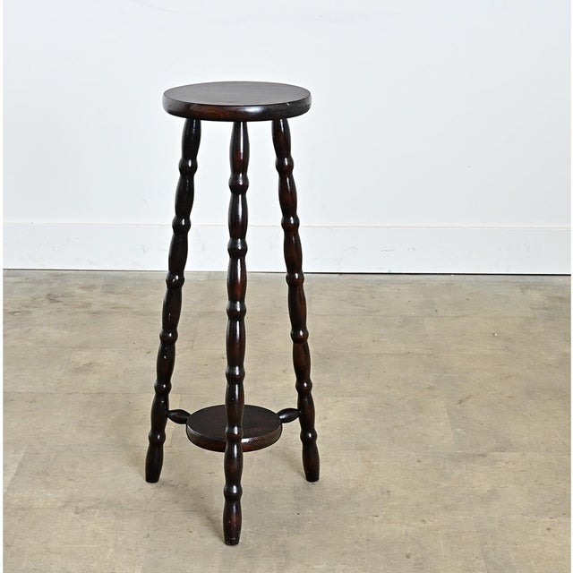 Black English 19th Century Bobbin Turned Stool For Sale - Image 8 of 10