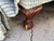 Vintage Skirted Lounge Chair & Ottoman With Carved Claw Feet For Sale - Image 11 of 17