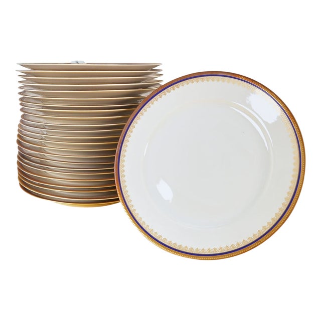 Dinner Plates from Johann Haviland Bavaria, Germany, Set of 24 For Sale