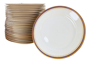 Dinner Plates from Johann Haviland Bavaria, Germany, Set of 24