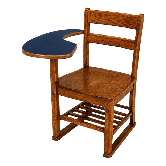 Vintage Tel-Roll Posture Seating Oak Desk Chair Reimagined as a Children’s Nightstand For Sale