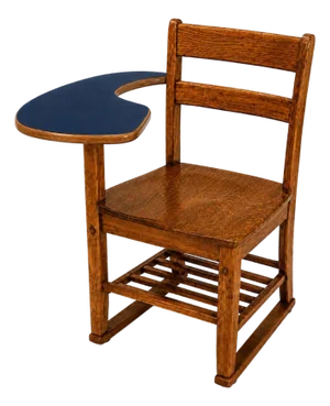 Vintage Tel-Roll Posture Seating Oak Desk Chair Reimagined as a Children’s Nightstand