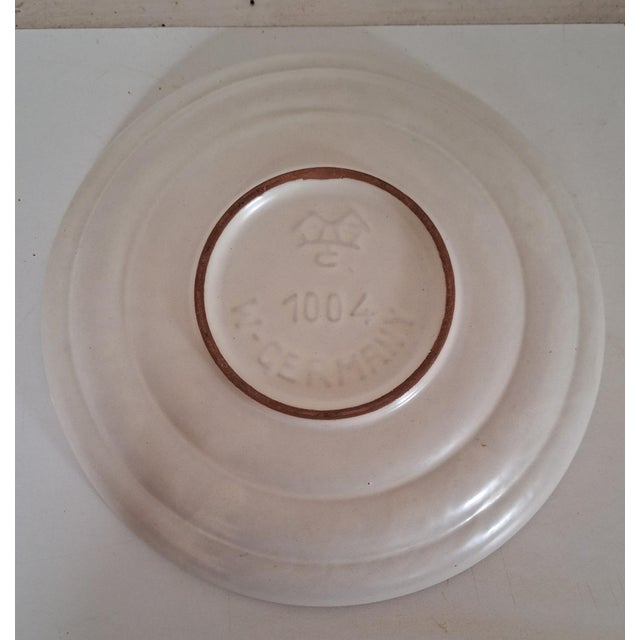 Vintage Ceramic Bowl with Brown Rim from Carstens Tönnieshof, 1970s For Sale - Image 4 of 5