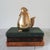 Mid 20th Century Vintage Polished Brass Egg-Shaped Container With a Rooster Head Lid For Sale - Image 5 of 12