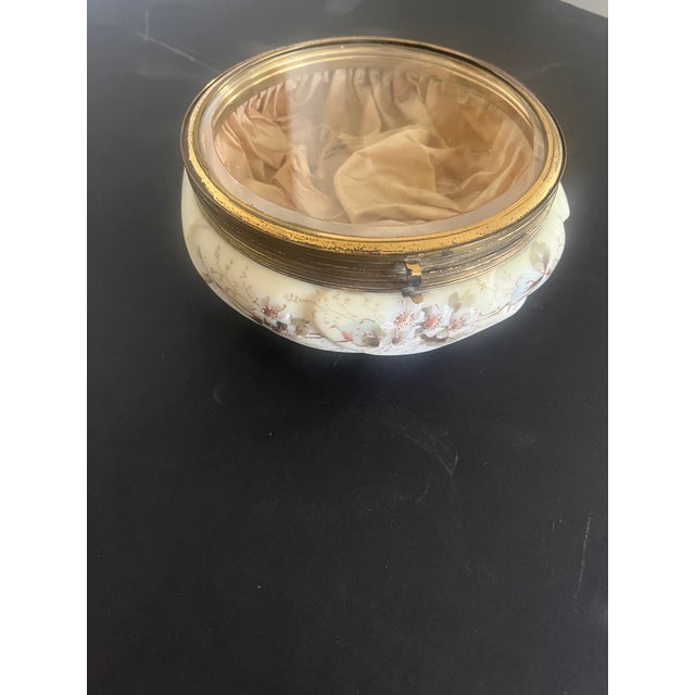 Victorian Era Wave Crest Molded Glass Dresser-Jewelry Box For Sale - Image 4 of 9