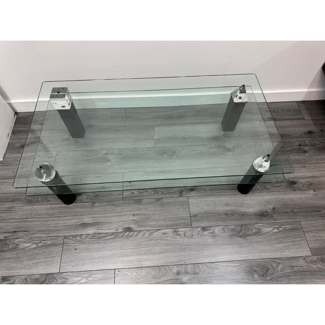 Two-Tiered Architecture Coffee Table by Lella and Massimo Vignelli, 1970s For Sale - Image 8 of 11
