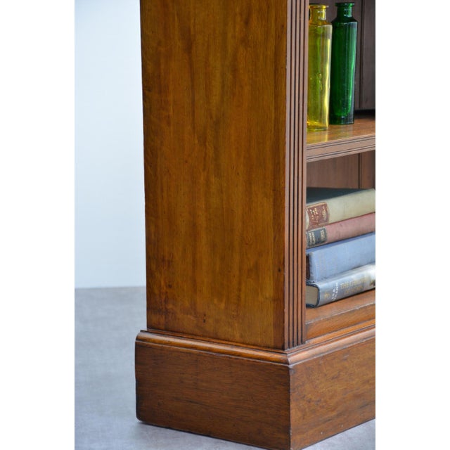 Low English Late Victorian Oak Open Bookcase, 1890 For Sale - Image 14 of 18