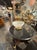 Wood Vintage French Rock Crystal Bowl on Giltwood Stand For Sale - Image 7 of 7