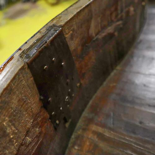Inlaid Wooden Secretaire with Four Drawers and Internal Compartments For Sale - Image 10 of 18