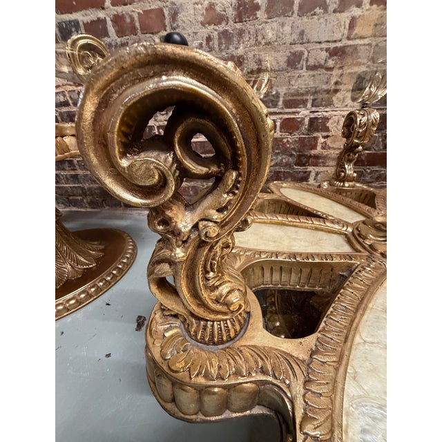 1960s Hollywood Regency Gold Pearl Coffee Table For Sale In Columbia, SC - Image 6 of 6