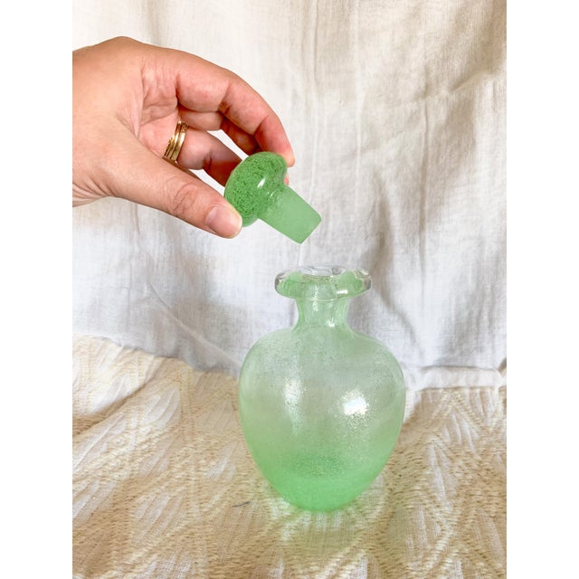 Vintage Pulegoso-Style Blown Glass Apothecary Jar With Stopper For Sale In Dallas - Image 6 of 7