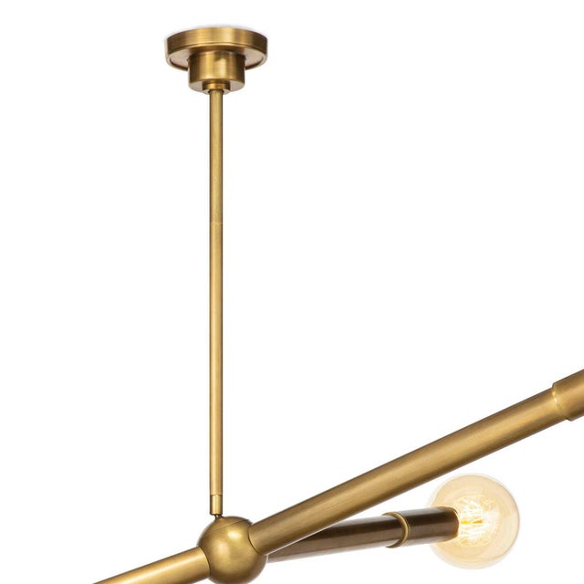 Metal Regina Andrew Talon Steel Chandelier, Natural Brass For Sale - Image 7 of 10