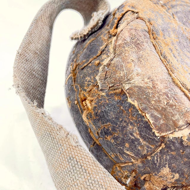 Early 20th Century Mesob Lidded Leather Wrapped Lunch Basket Ethiopia For Sale - Image 9 of 10