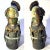 1980's Brutalist Raku Glazed Studio Pottery - Dark Knight Bust - For Sale - Image 4 of 12