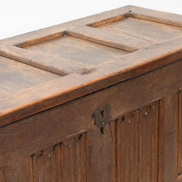 Antique Gothic Chest in Wood For Sale - Image 10 of 18