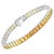 20 Carat Genuine Natural Yellow Sapphires Tennis Bracelet 14 Karat White Gold For Sale - Image 4 of 8