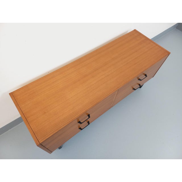 Small Vintage Sideboard in Teak and Metal, 1960s For Sale - Image 9 of 15