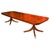 Vintage Regency Revival Twin Pillar Flame Mahogany Dining Table For Sale - Image 16 of 16