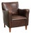 Vintage Sheepskin Armchair with Fixed Seat Cushion For Sale