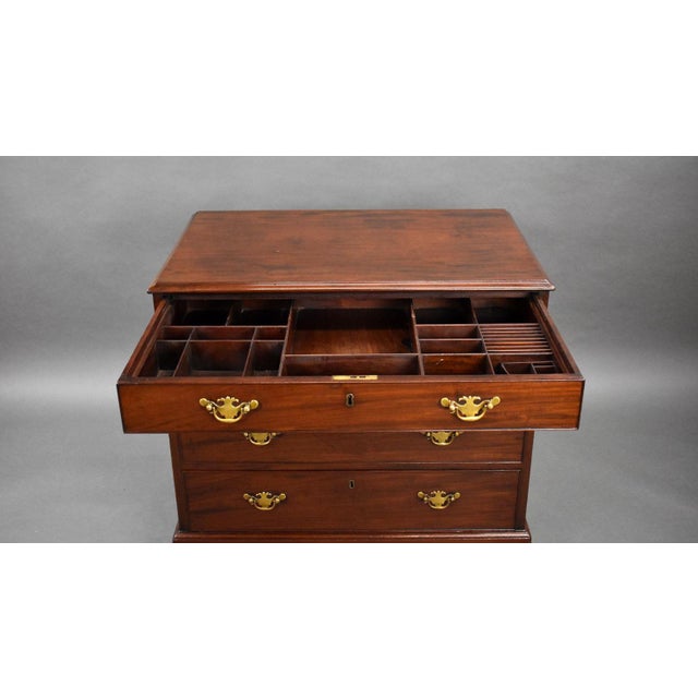 Brown George II Mahogany Dressing Chest of Drawers, 1750s For Sale - Image 8 of 11