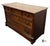 American Antique Eastlake Style Walnut & Burl Wood Travertine Marble Top Chest of Drawers For Sale - Image 3 of 12
