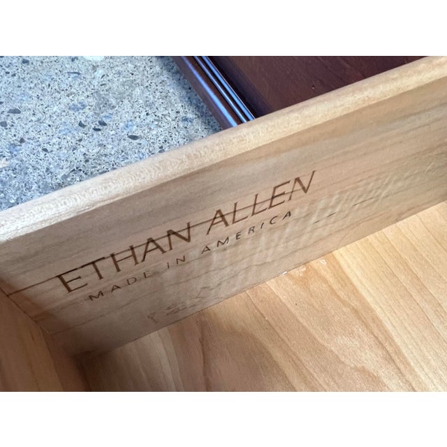 Ethan Allen British Classics File Credenza in Cinnabar For Sale - Image 10 of 11