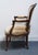 Late 20th Century High End Vintage Walnut Louis XV French Provincial Accent Arm Chair For Sale - Image 5 of 9
