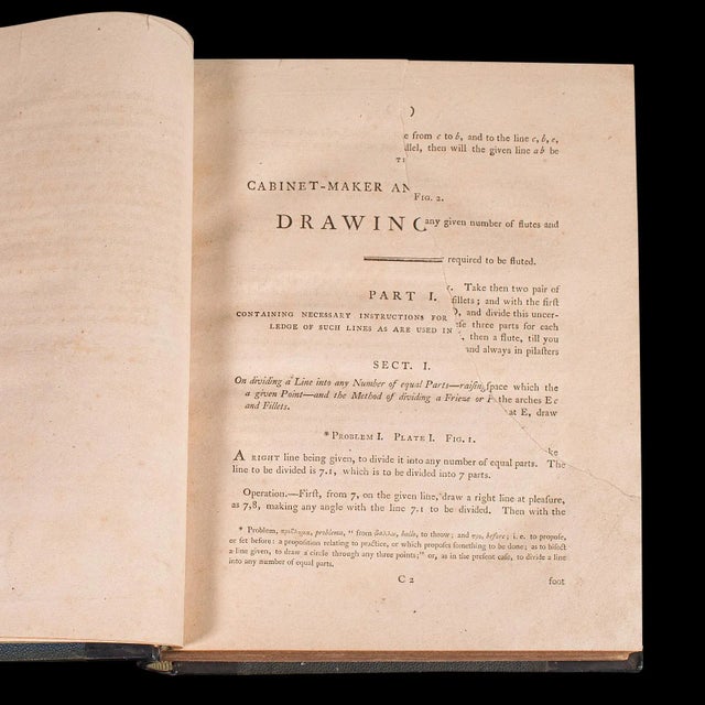 1812's Antique Cabinet Maker's Drawing Book For Sale - Image 4 of 12