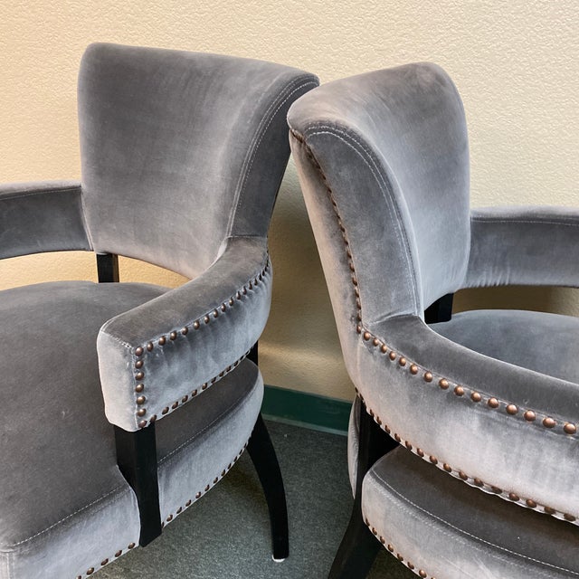 Arhaus Fallyn Arm Chairs Set of Four Chairish