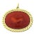 Vintage 18k Gold Carnelian Lion Intaglio Pendant For Sale