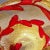 Vintage Barovier Toso Murano Heavy Gold Flecks Ruby Red Vines Italian Art Glass Ashtray Bowl For Sale In Orlando - Image 6 of 9