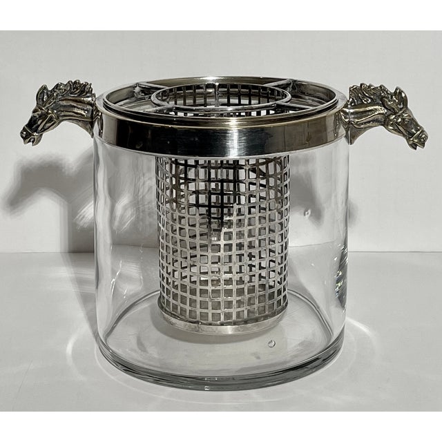 1970s Italian Silver Plated Horse Head Ice/Wine Cooler Bonwit Teller Chairish
