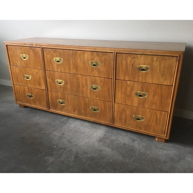 Vintage Mid Century Drexel Passage Triple Dresser With Mirror Chairish