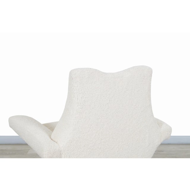 Mid-Century Modern Sculptural Boucle Lounge Chairs After Adrian Pearsall, 1950s For Sale - Image 12 of 12