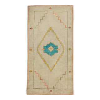 Vintage Turkish Rug 2'7" x 5' For Sale